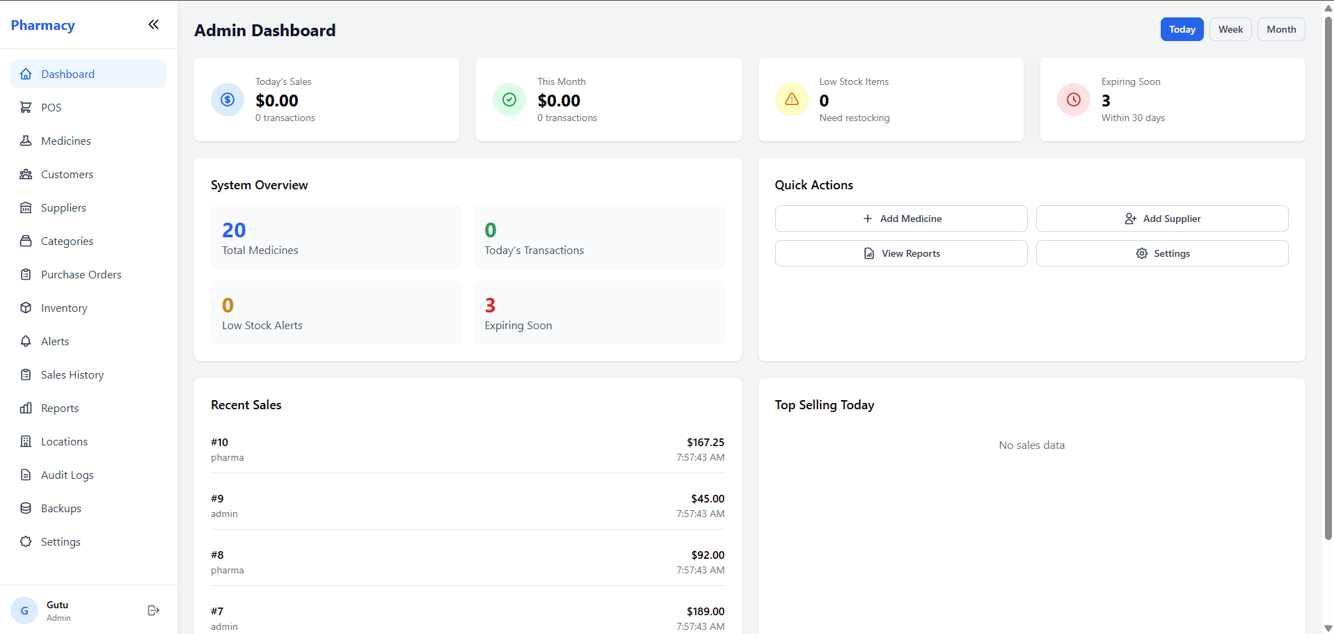 Pharmacy Management screenshot